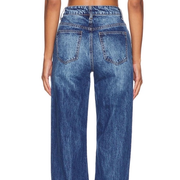 superdown High-Rise Straight Leg Jeans - Medium Blue Wash - Picture 3 of 7